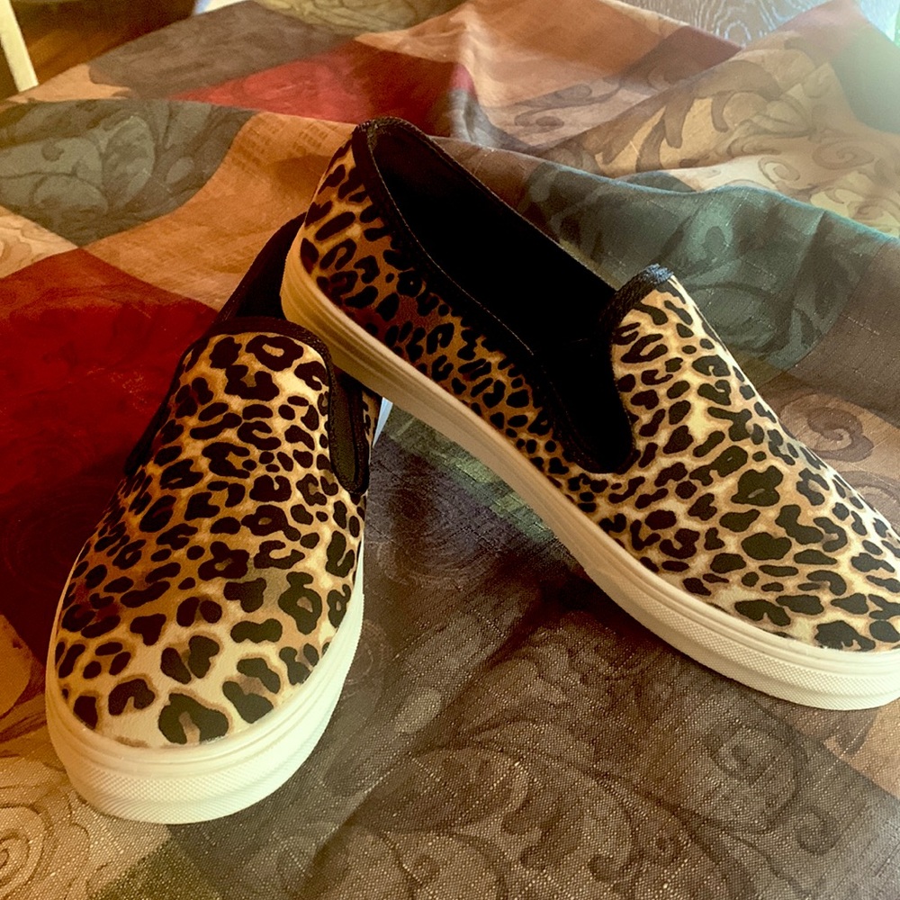 Animal Print Slip on Sneakers